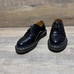 Dr. Martens 3 Eye Black Patent Leather Oxfords Women's Size 7